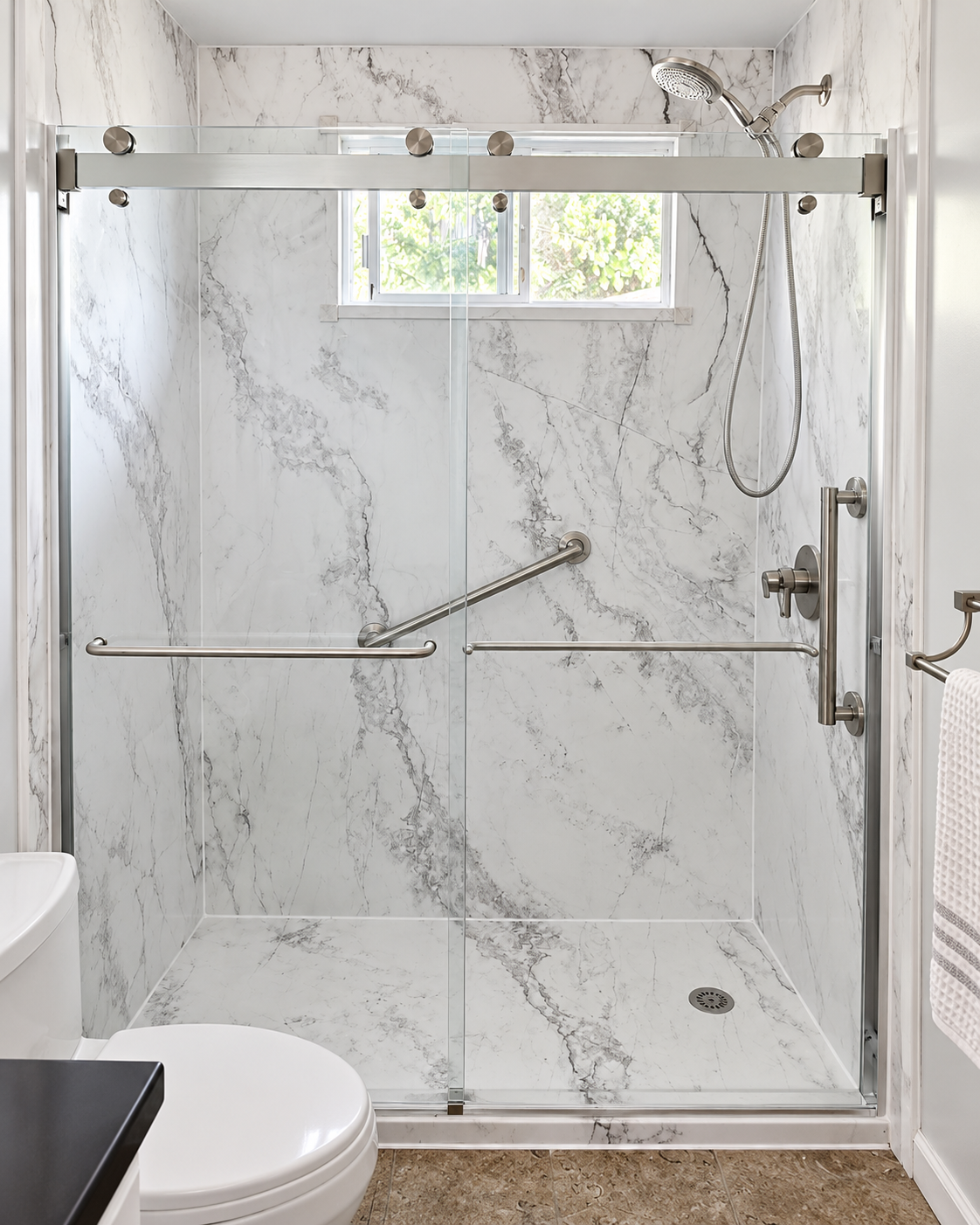 Completed BJG walk-in shower remodel